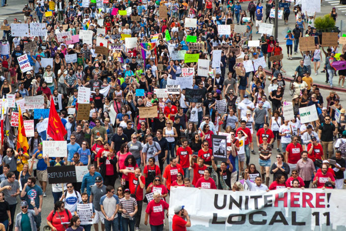 Union Funded Protesters